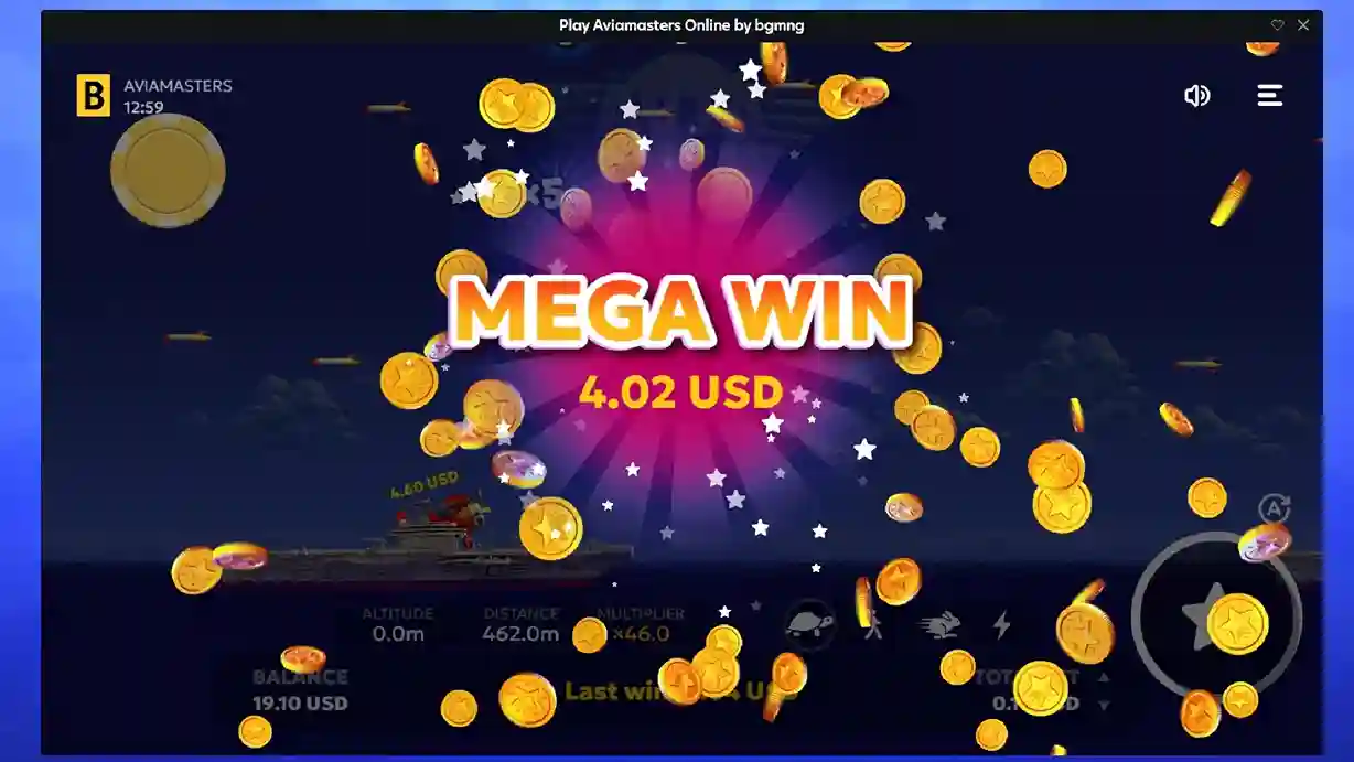 Mega Win in Aviamasters